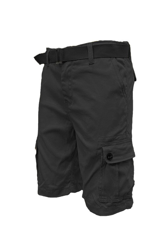 Belted Cargo Shorts in multiple colors