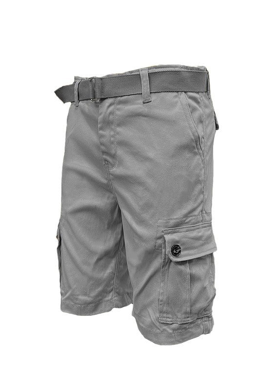 Belted Cargo Shorts in multiple colors