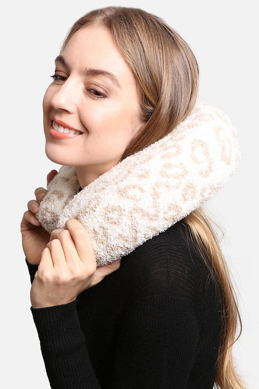 Leopard Travel Neck Pillow in multiple colors