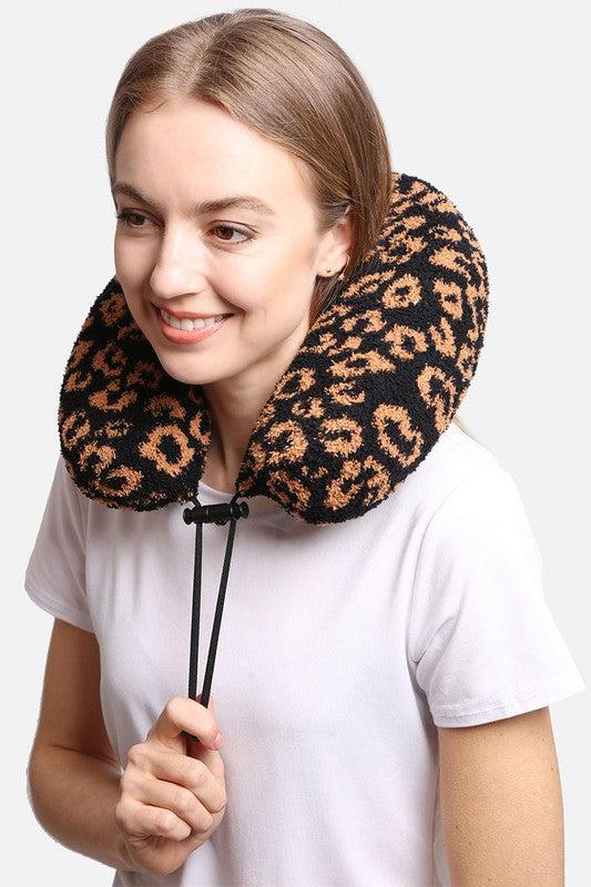 Leopard Travel Neck Pillow in multiple colors