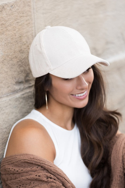 Corduroy Ball Cap in multiple colors
