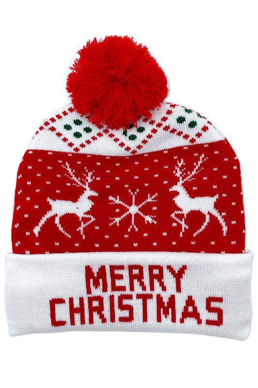 Merry Christmas Holiday Beanie