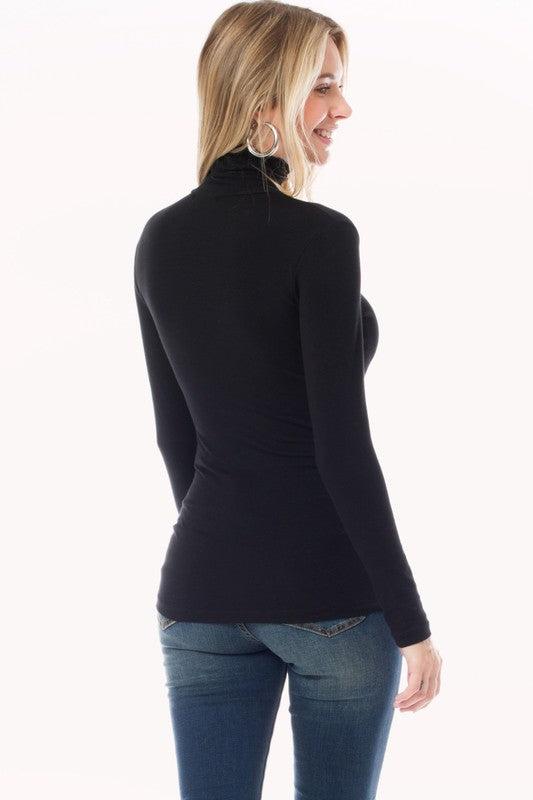 Basic Black Mock Neck