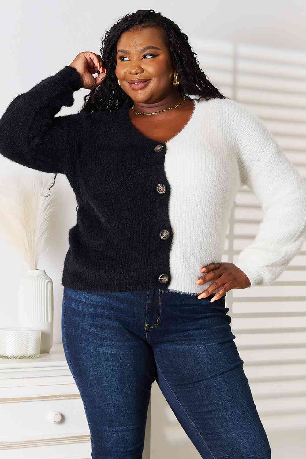 Half and Half Cardigan