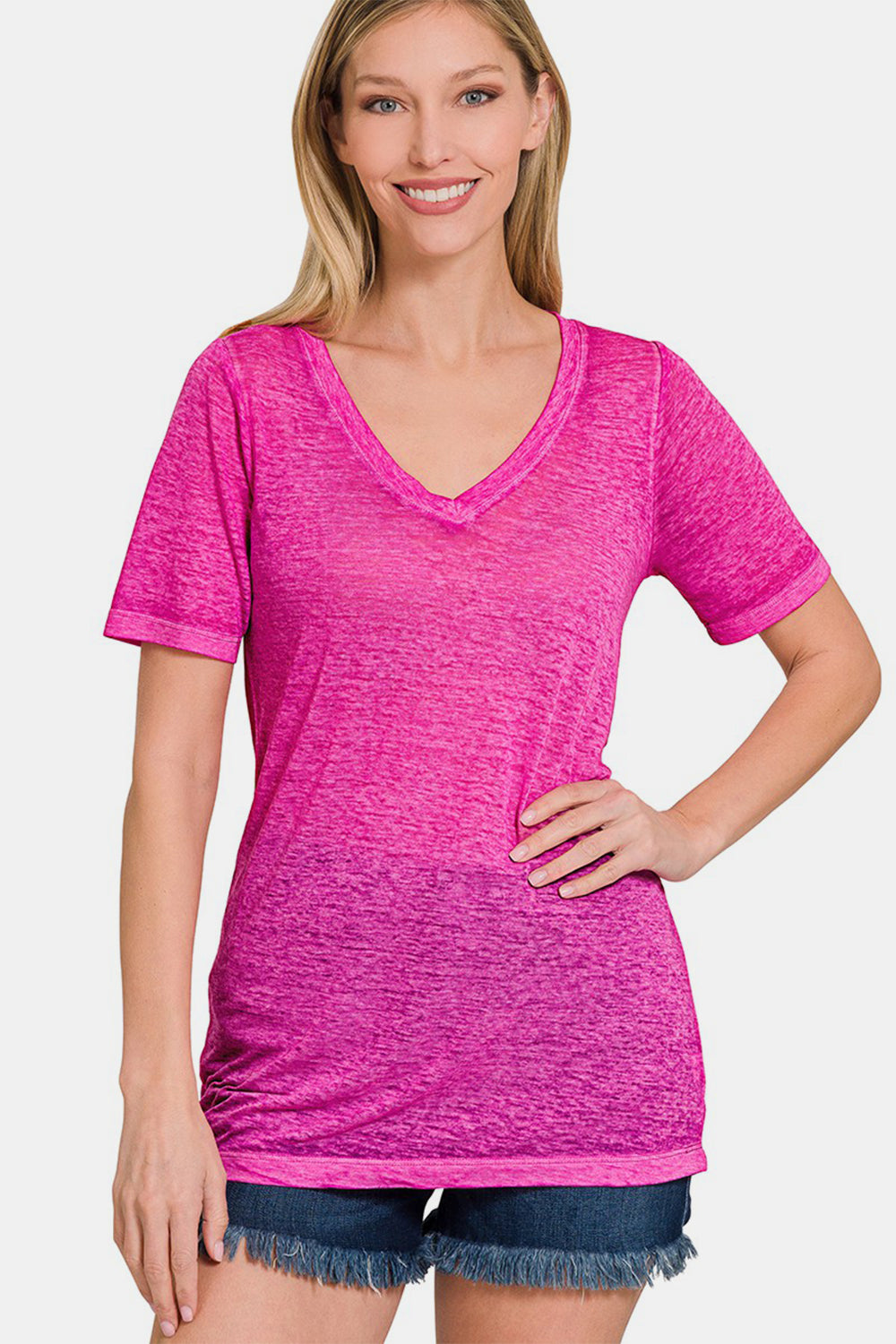 Burnout Pink Tee