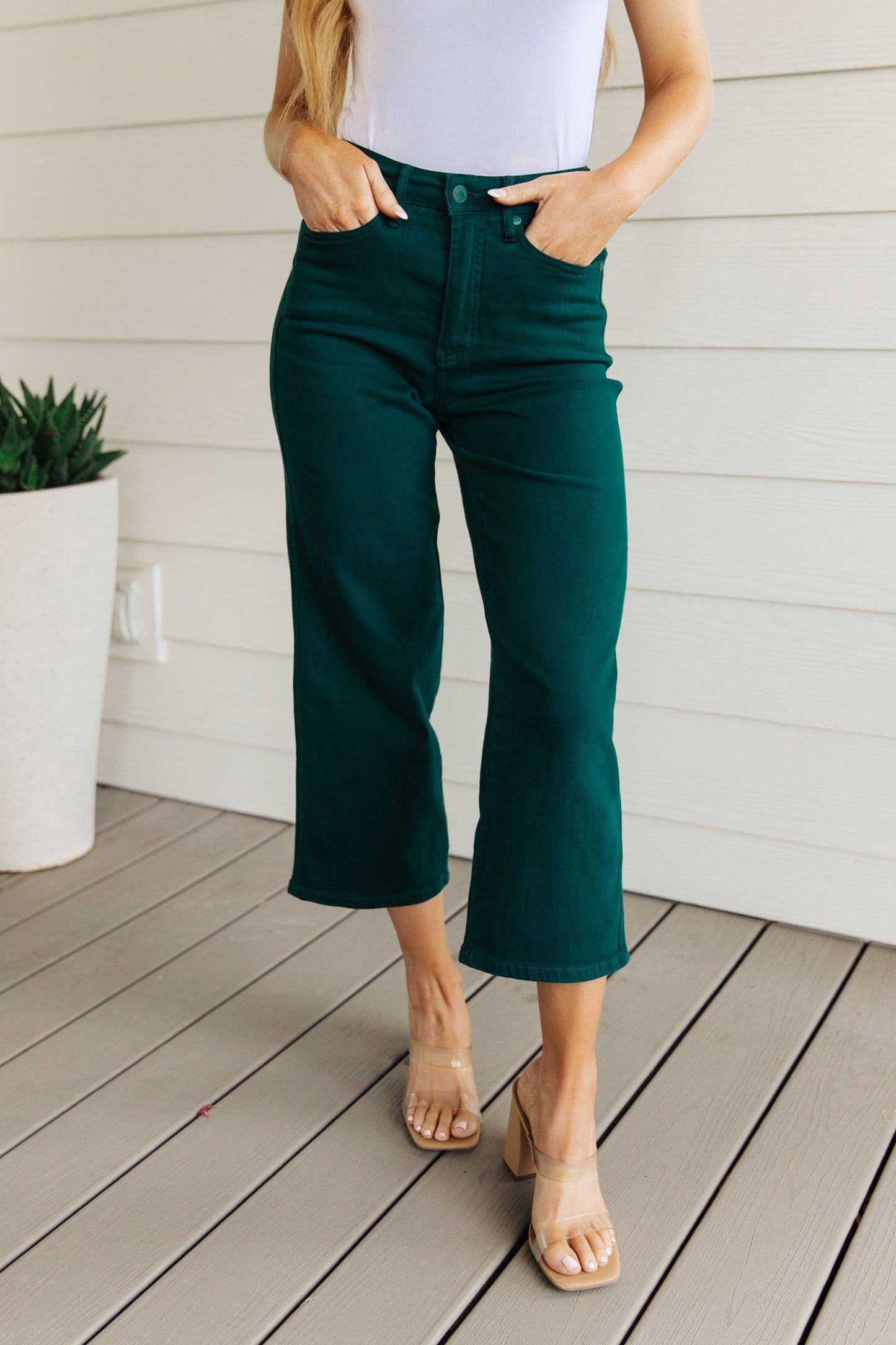 Briar Tummy Control Jeans in Teal