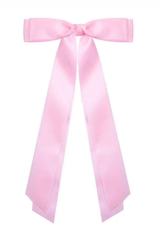 RESTOCKED - Pink Satin Hair Bow