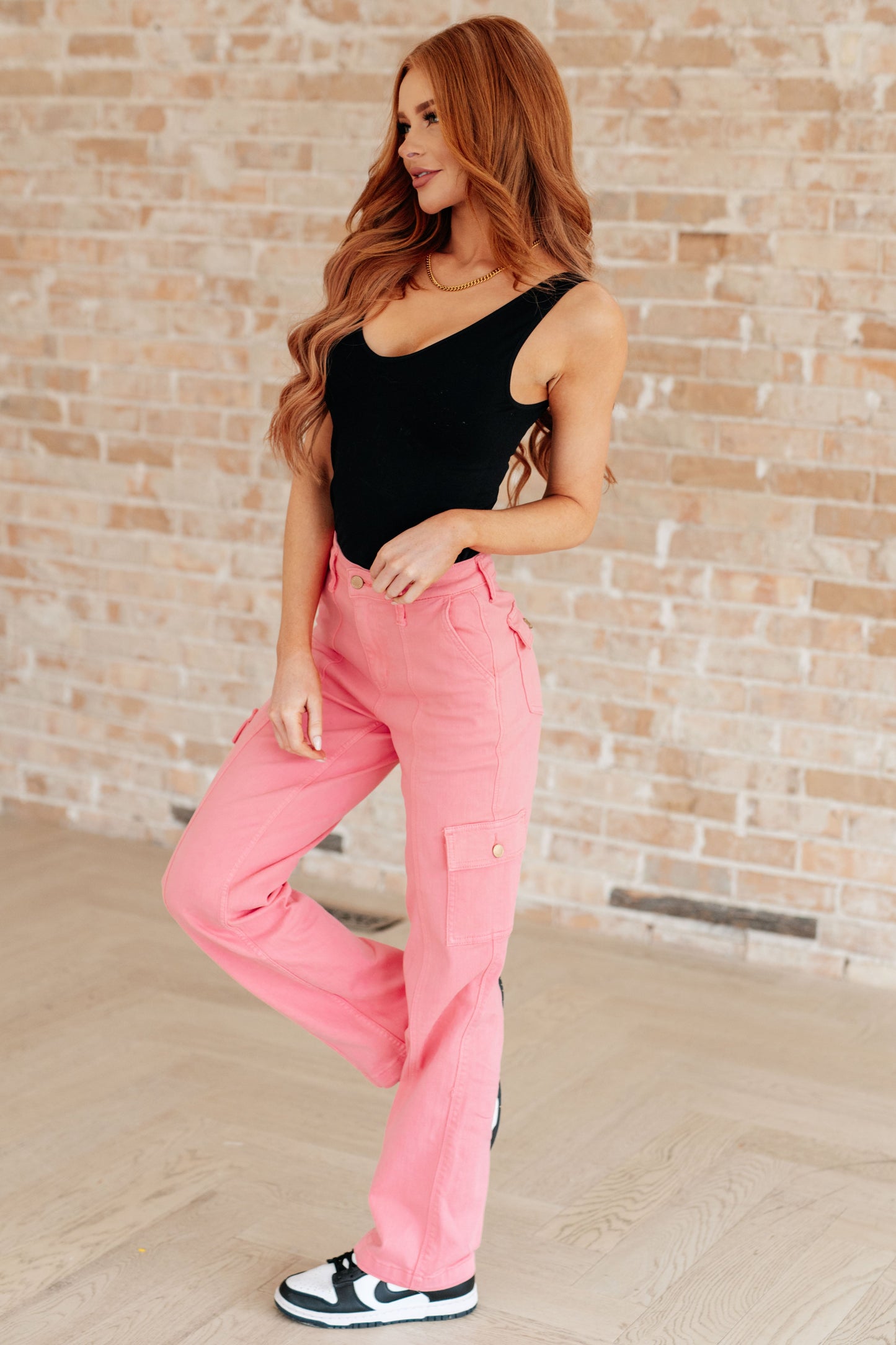 Cargo Jeans in Pink