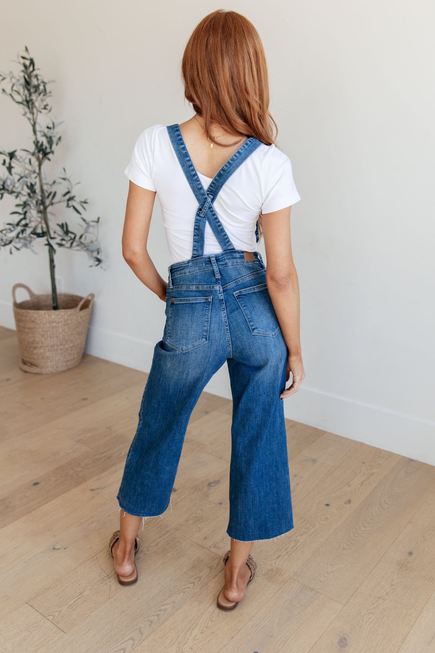 Wide Leg Crop Overalls