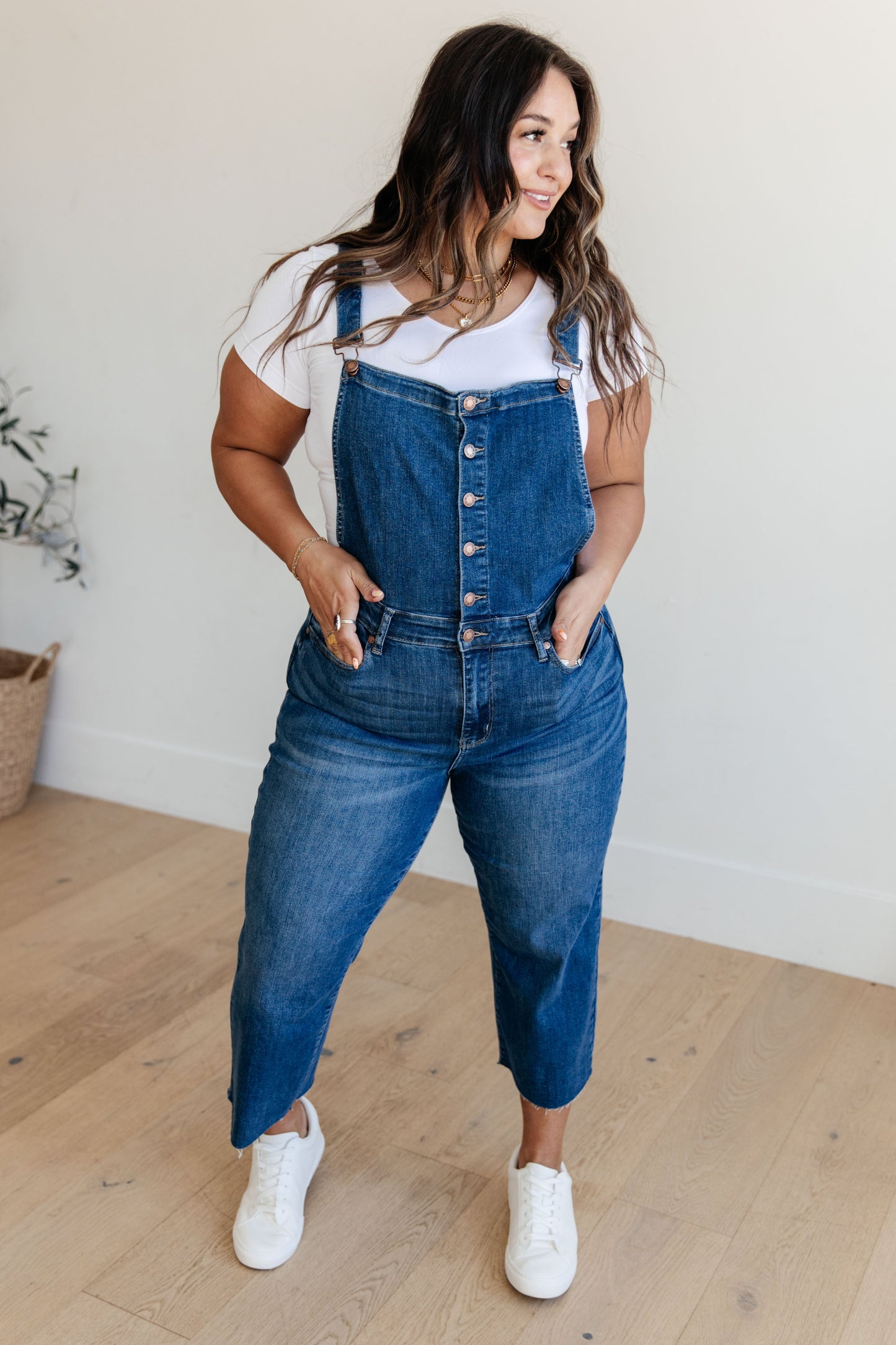 Wide Leg Crop Overalls