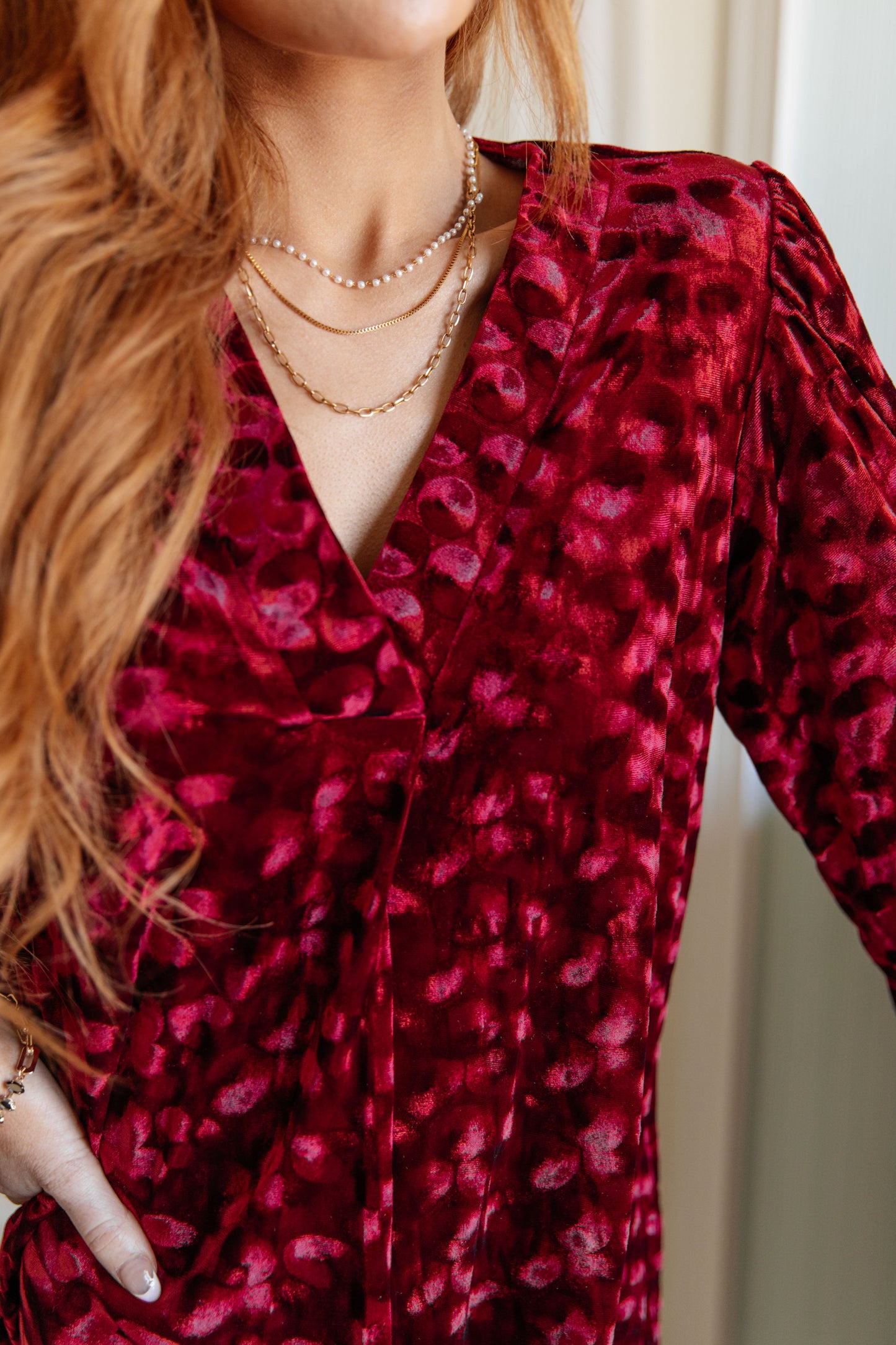 Regal Radiance Velvet Dress