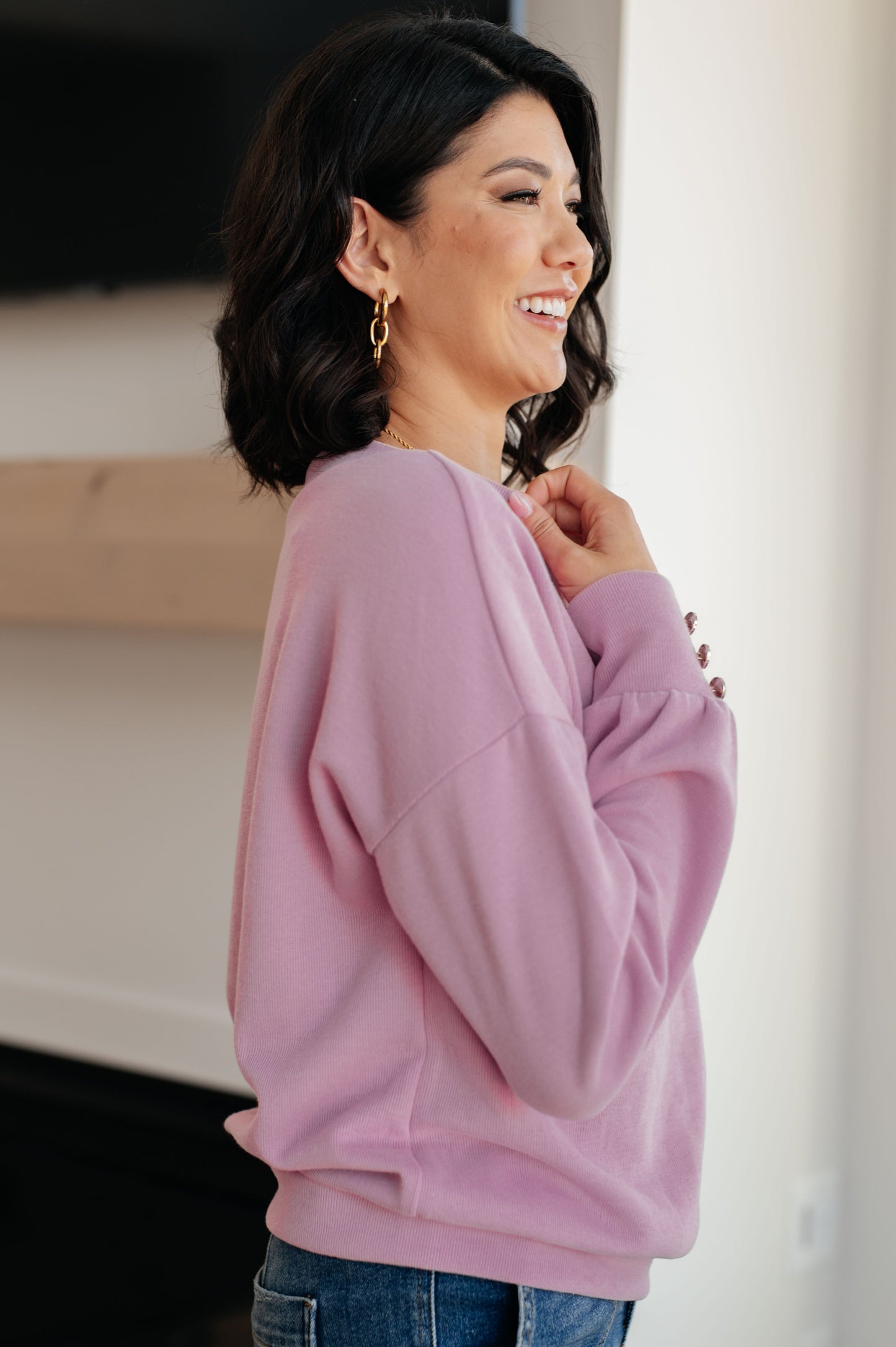 Lavender V-Neck