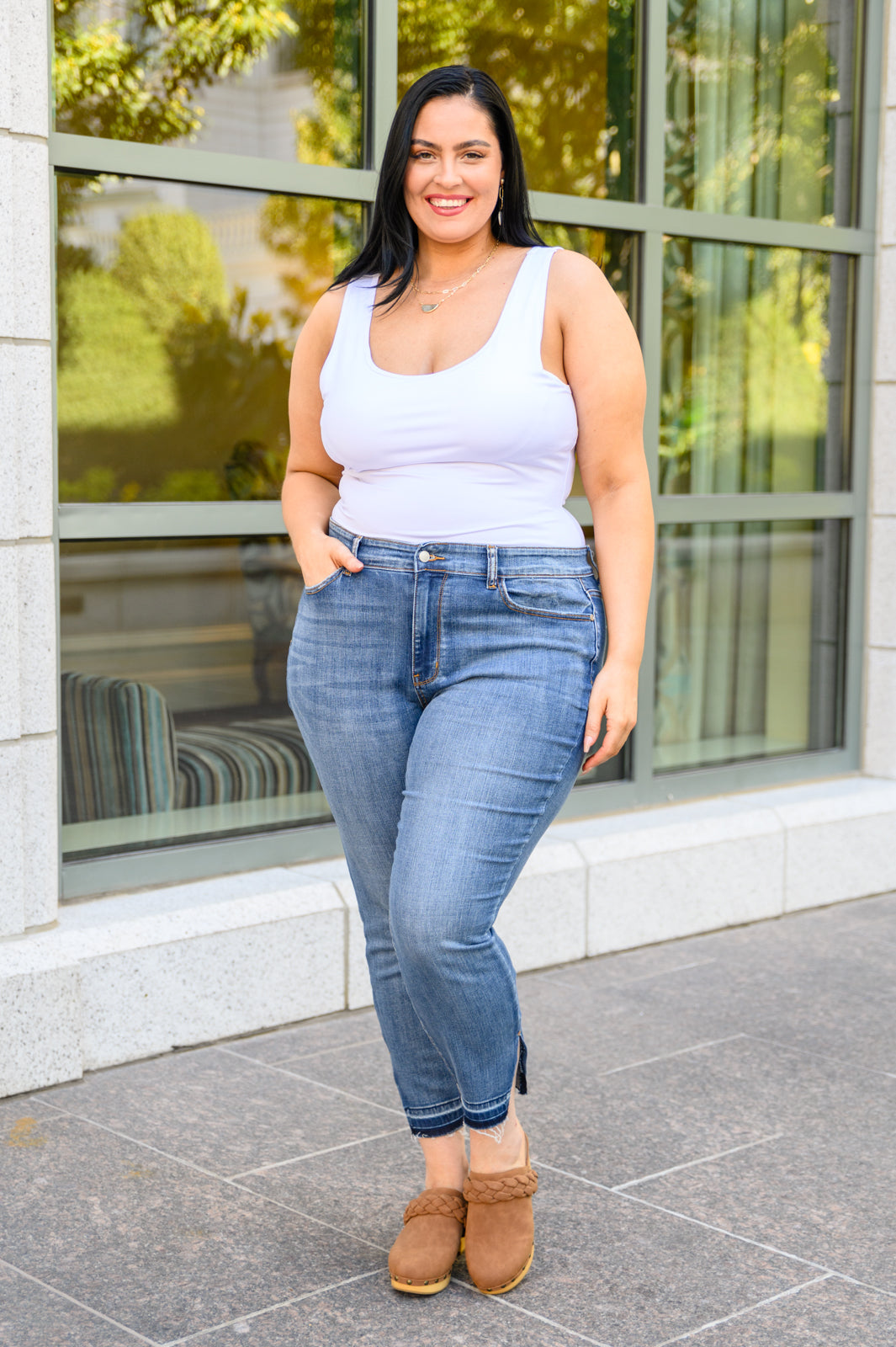 Winona Side Slit Skinnies