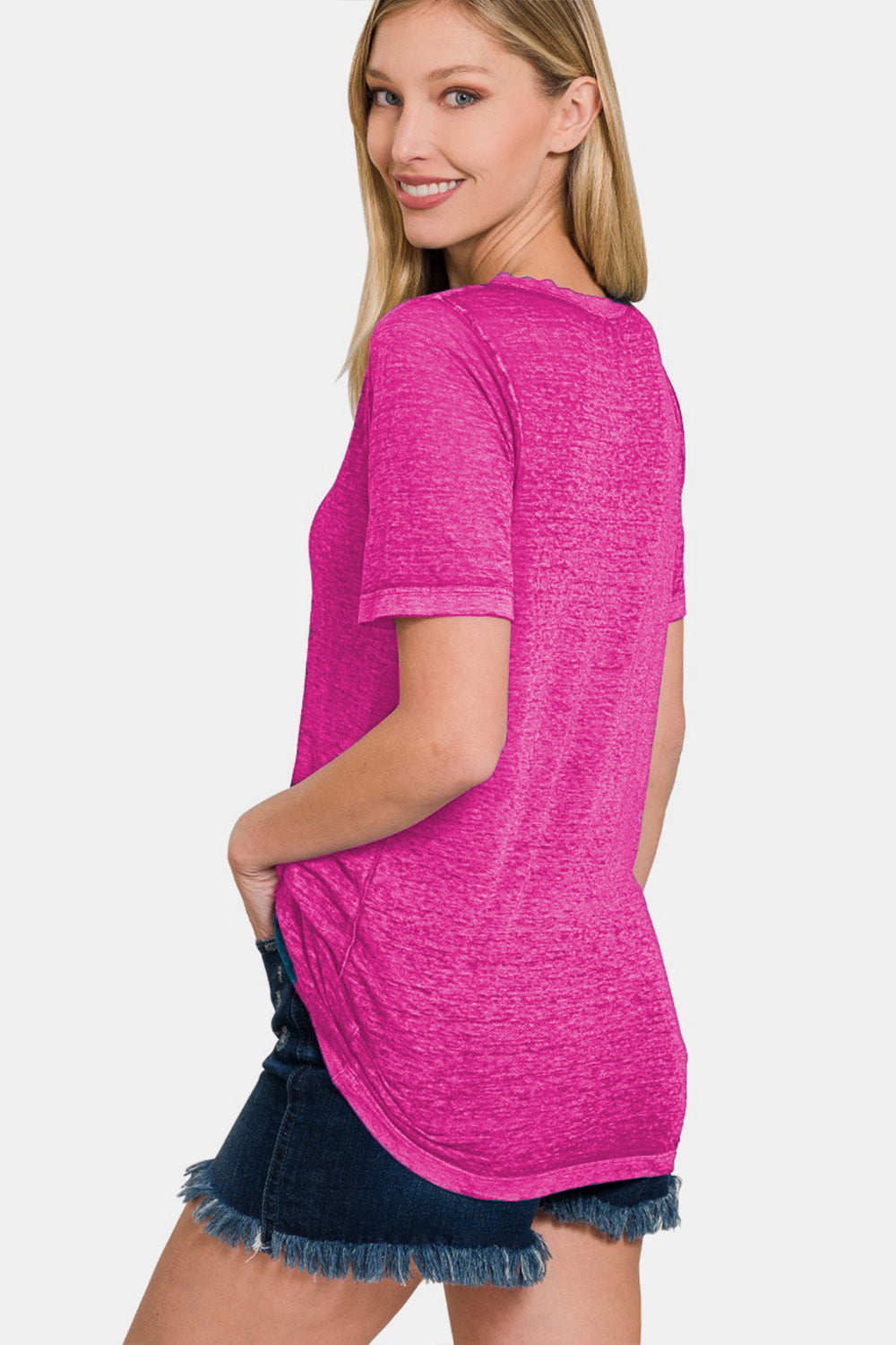 Burnout Pink Tee