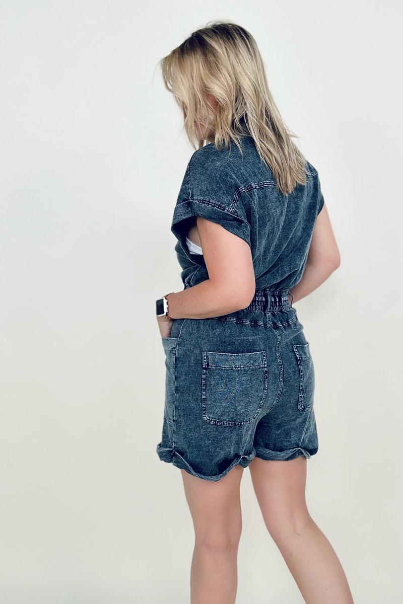 Denim Romper