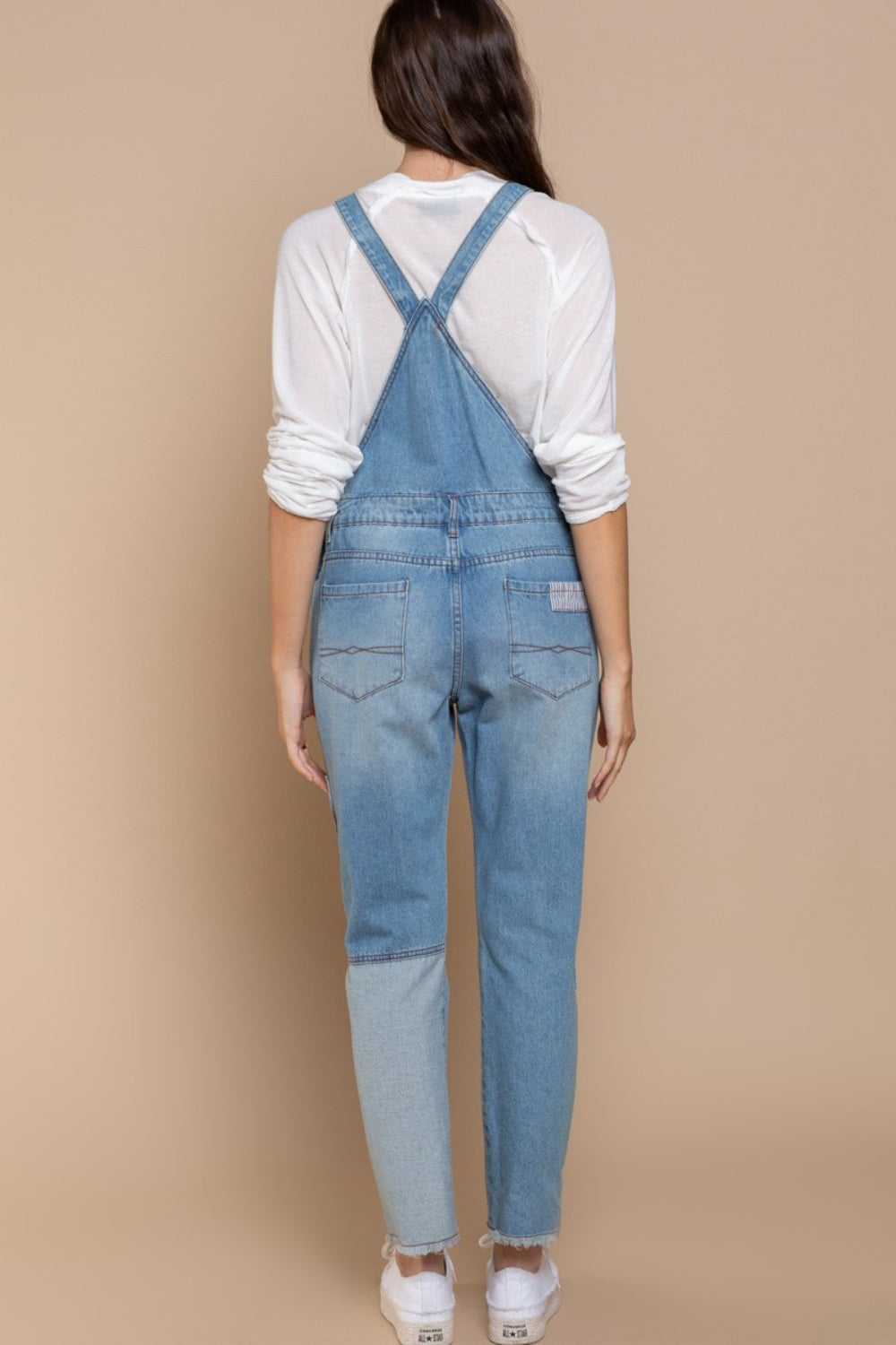 Pinstripe Patch Overalls