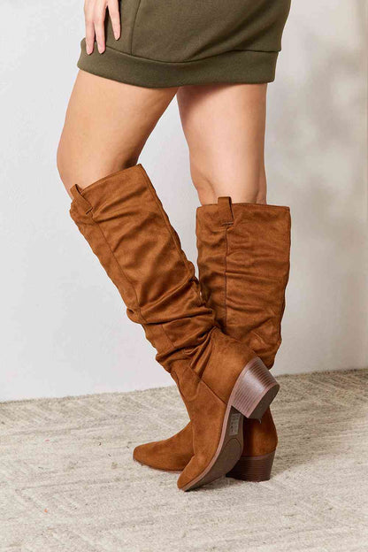 Kane Knee High Boots in Chestnut