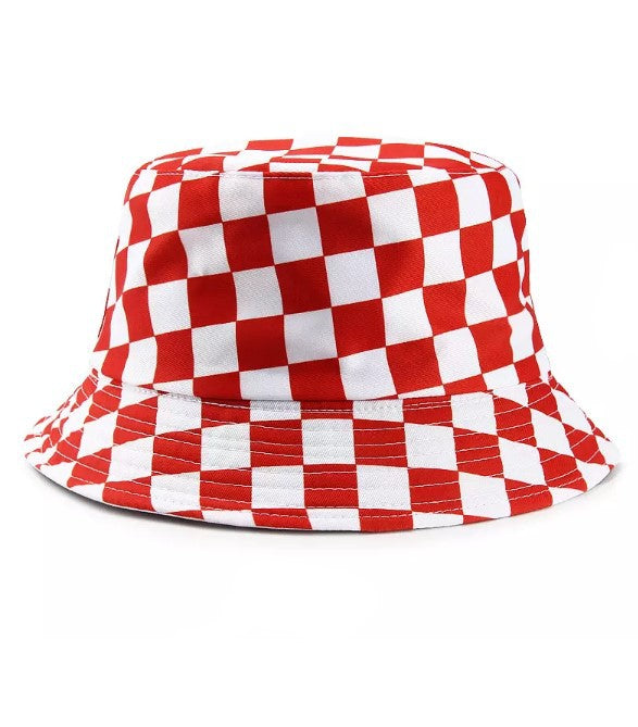 Checkered Bucket Hat