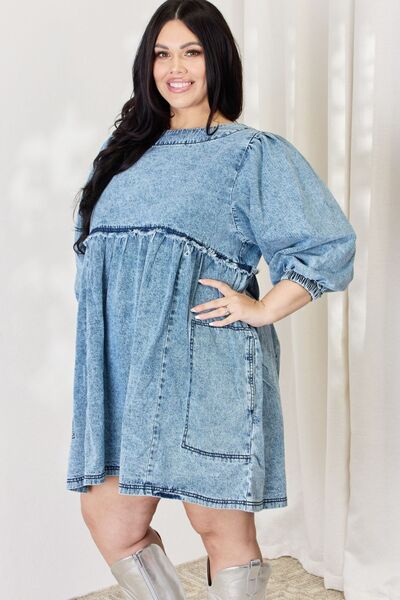 Babydoll Denim Dress