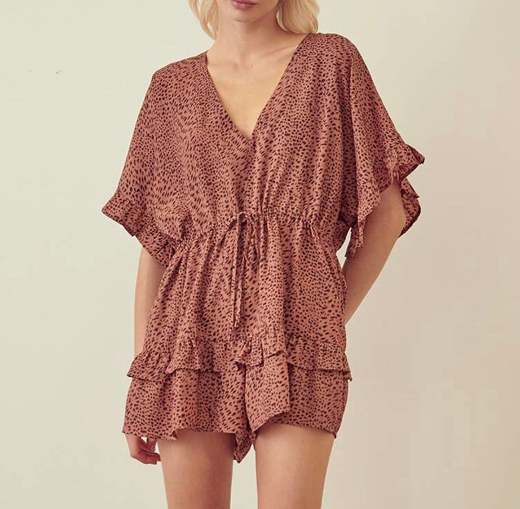 Leopard Romper