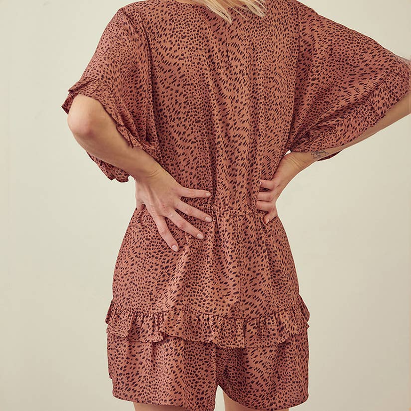 Leopard Romper