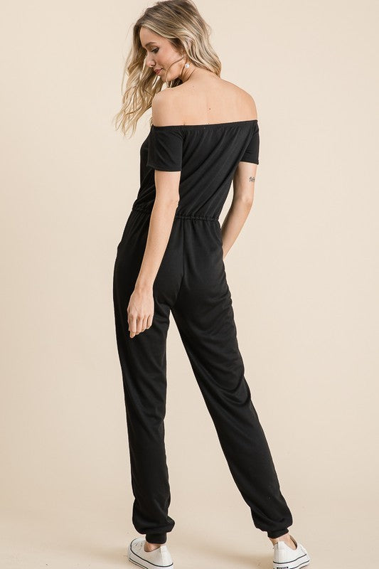 Off the Shoulder Jumpsuit