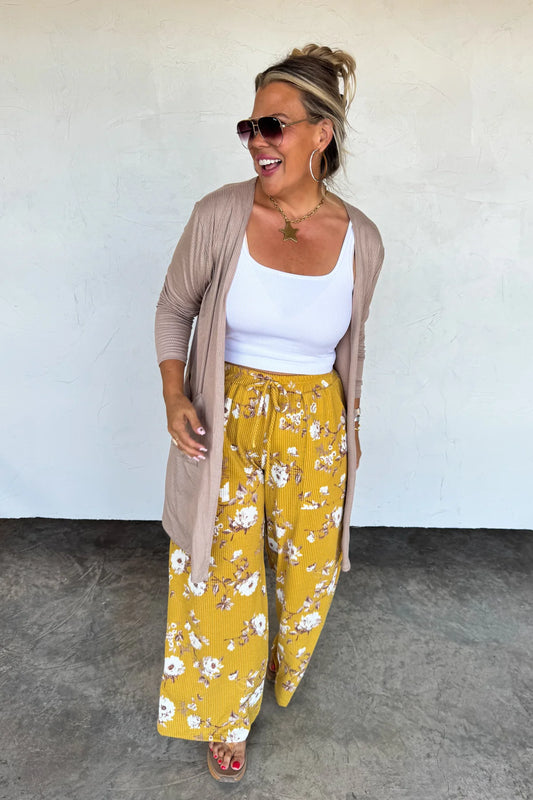 PREORDER: Haddie Floral Wide Leg Pants