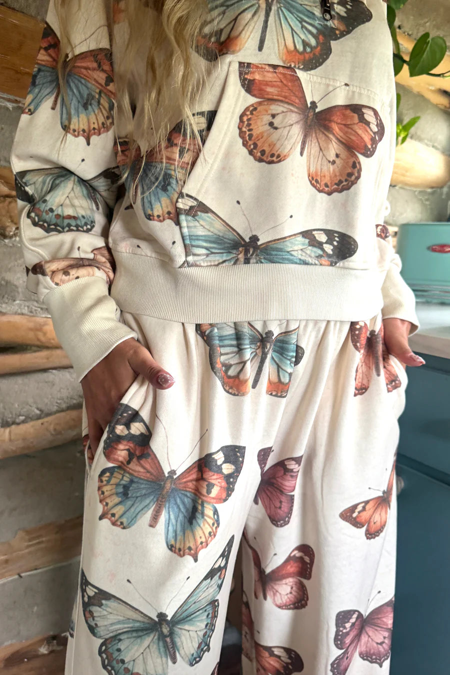 PREORDER: Camo and Butterflies Easy Does it Pullover