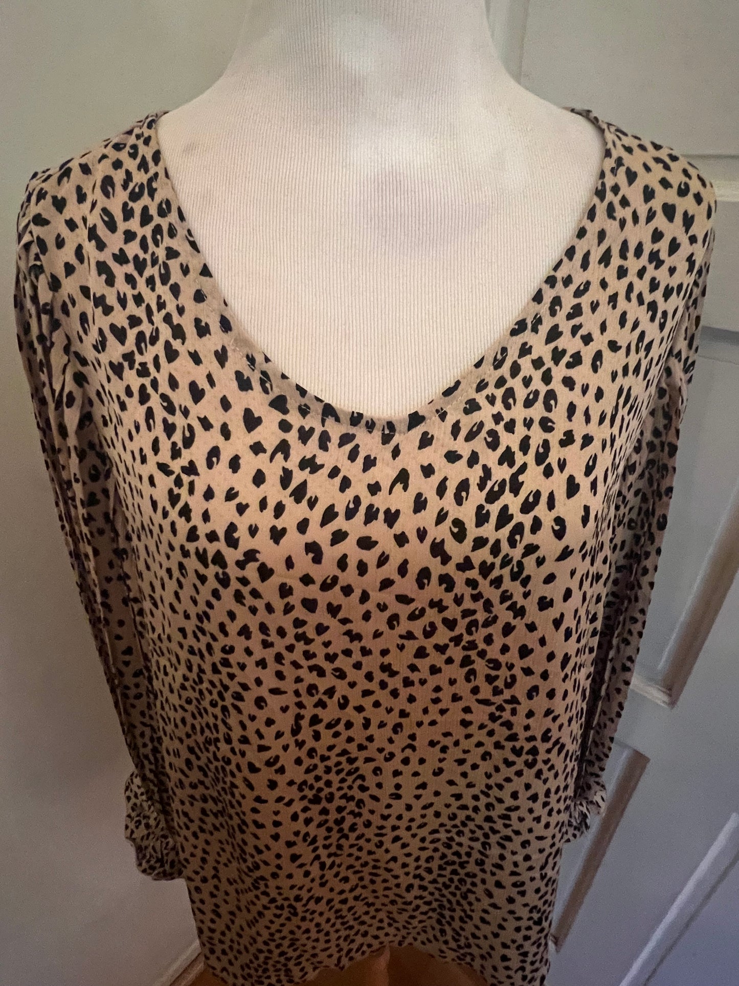 Amber Moon Revival: Animal Print Blouse