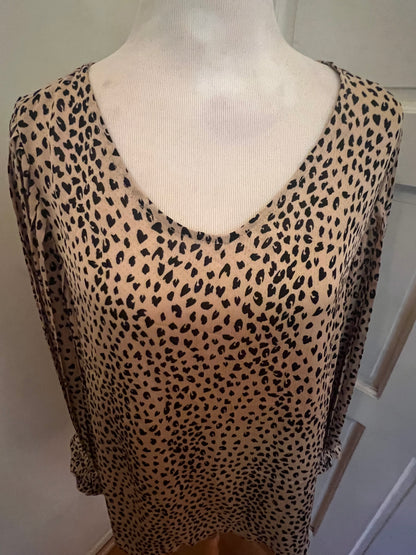 Amber Moon Revival: Animal Print Blouse