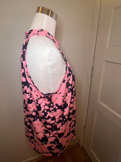 Amber Moon Revival: Floral Halter Tank
