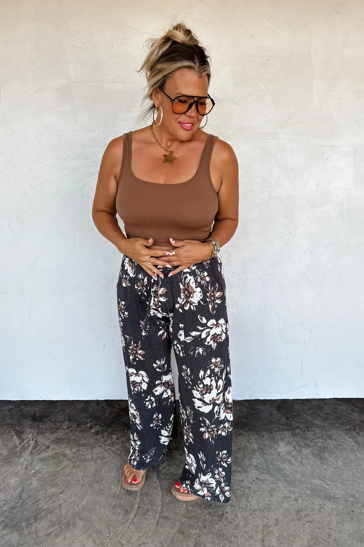 Haddie Floral Wide Leg Pants