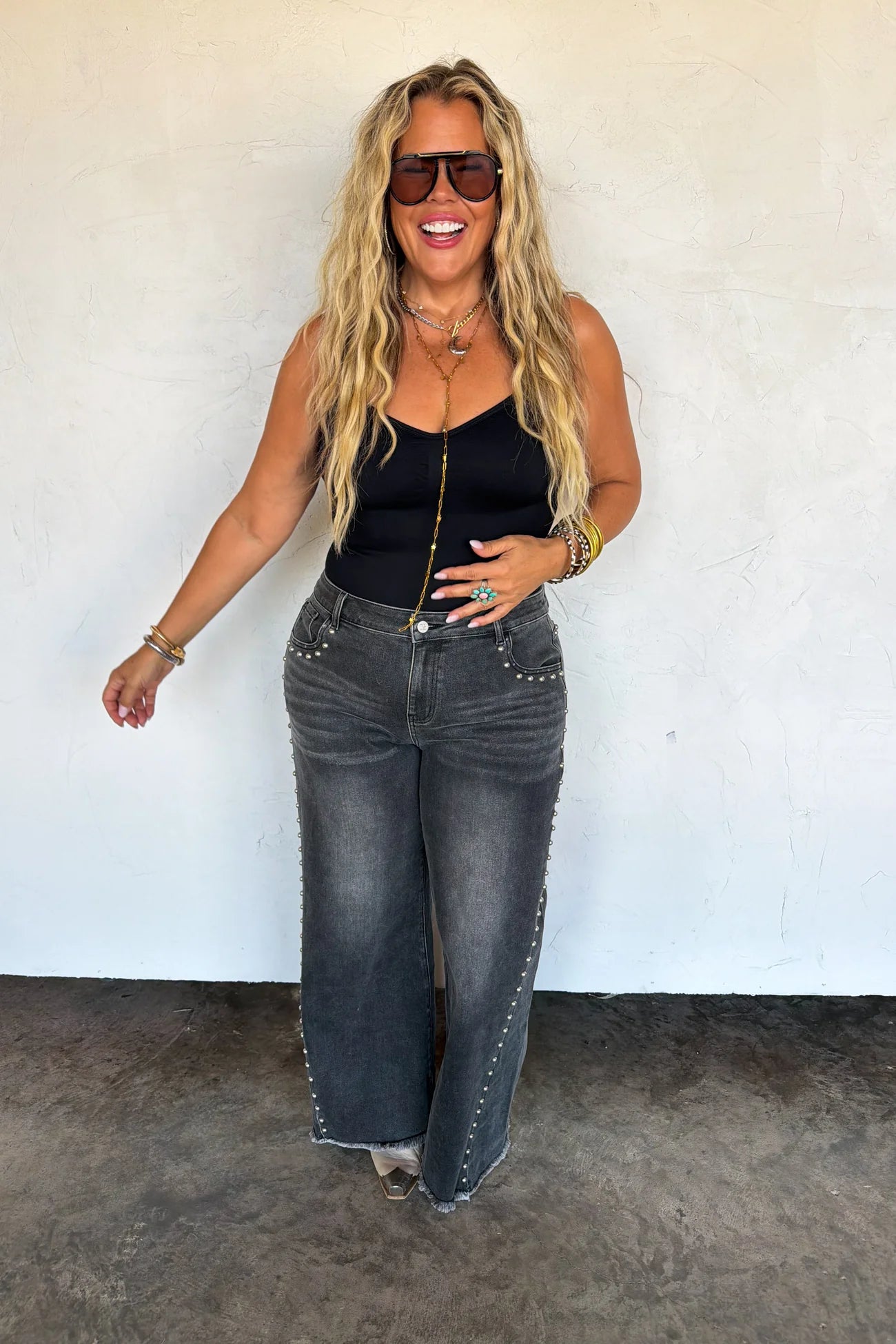 PREORDER: Off the Grid Studded Jeans