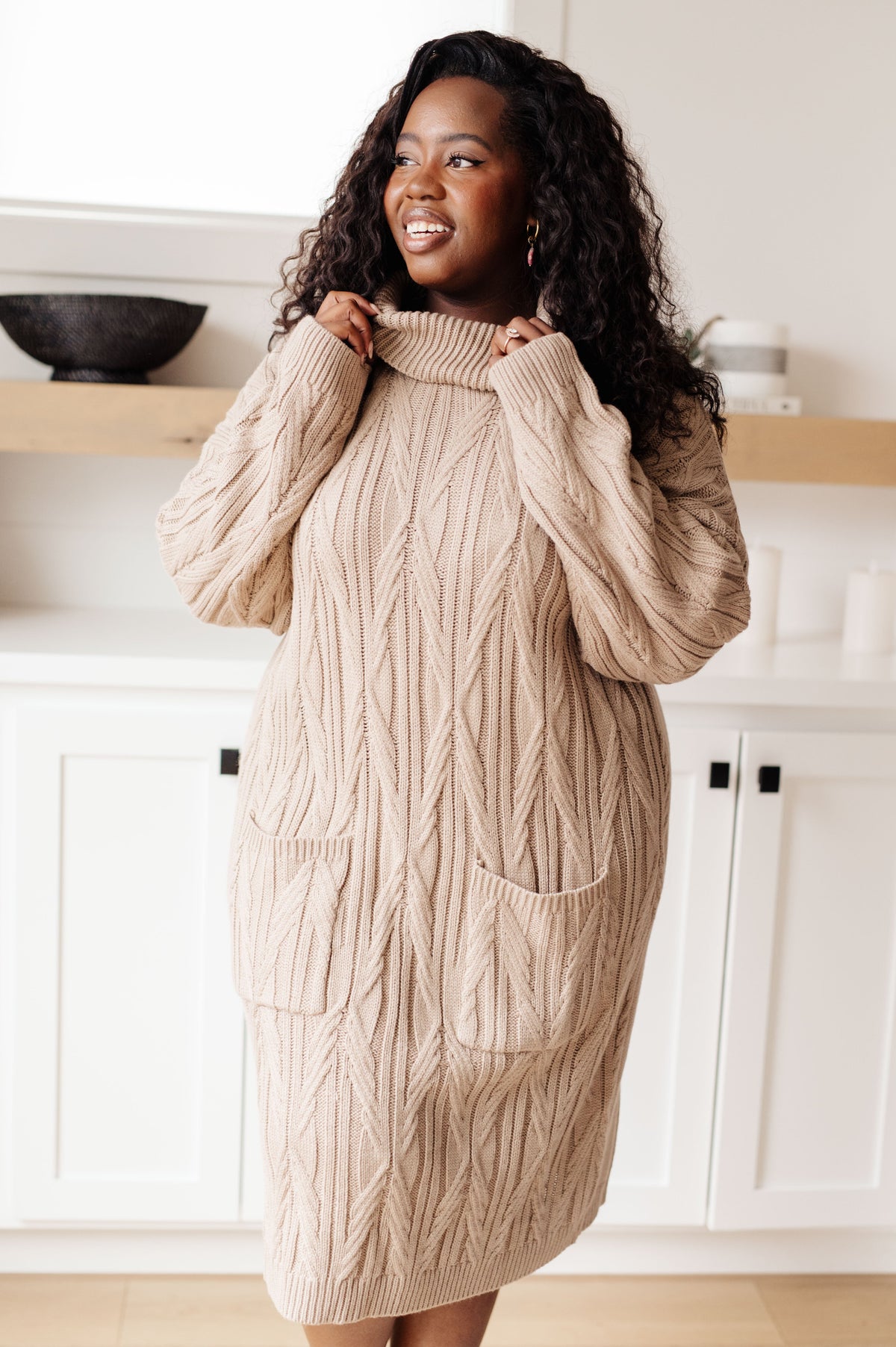 Amaya Turtleneck Sweater Dress