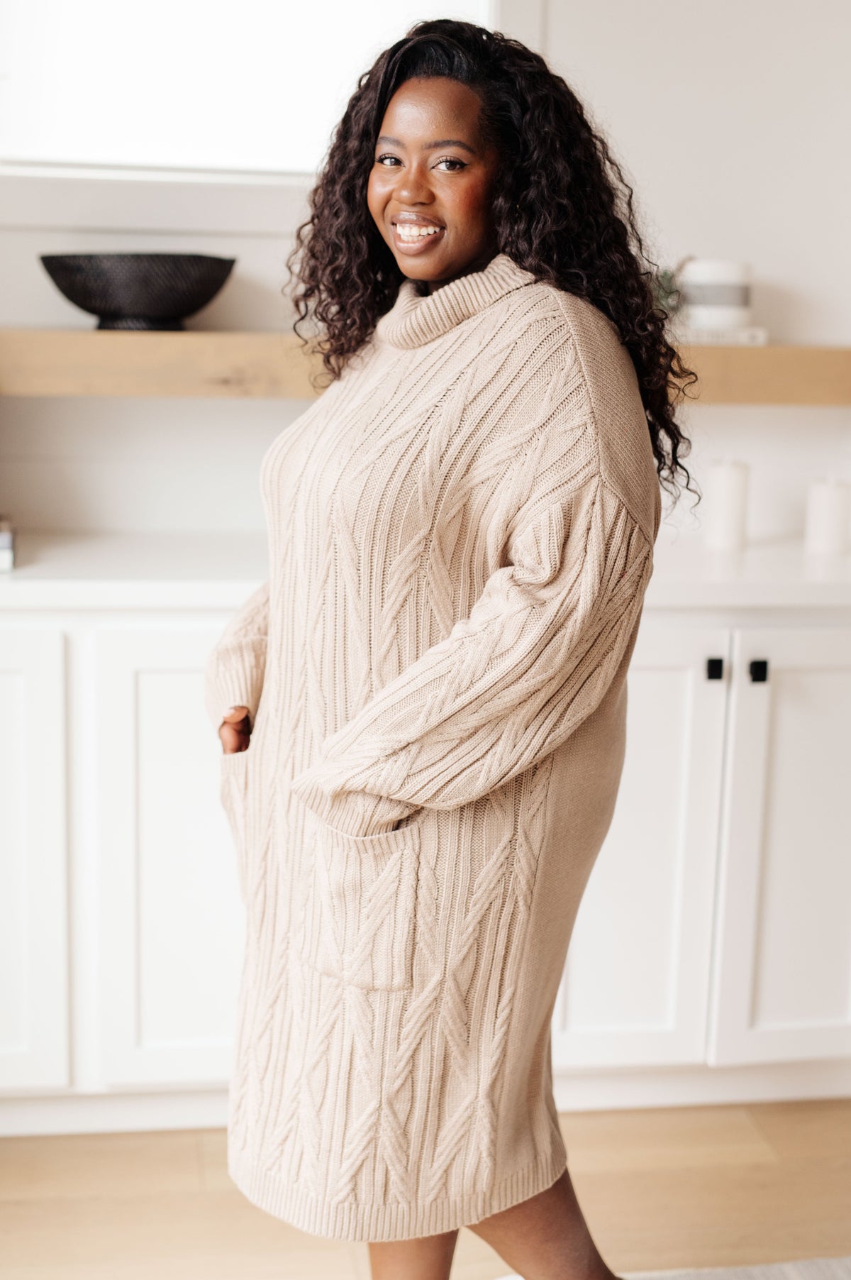 Amaya Turtleneck Sweater Dress