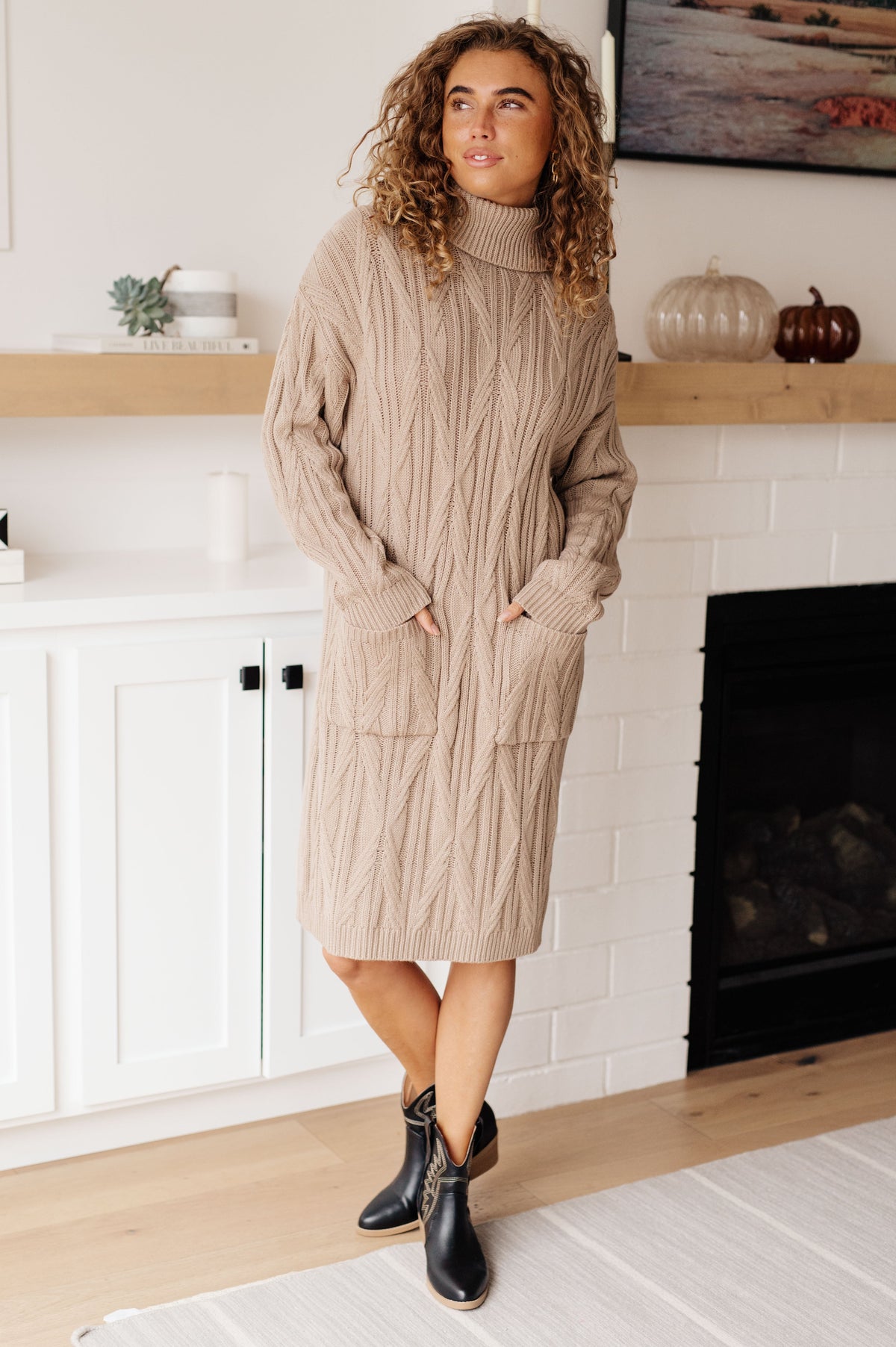 Amaya Turtleneck Sweater Dress