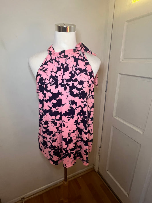 Amber Moon Revival: Floral Halter Tank