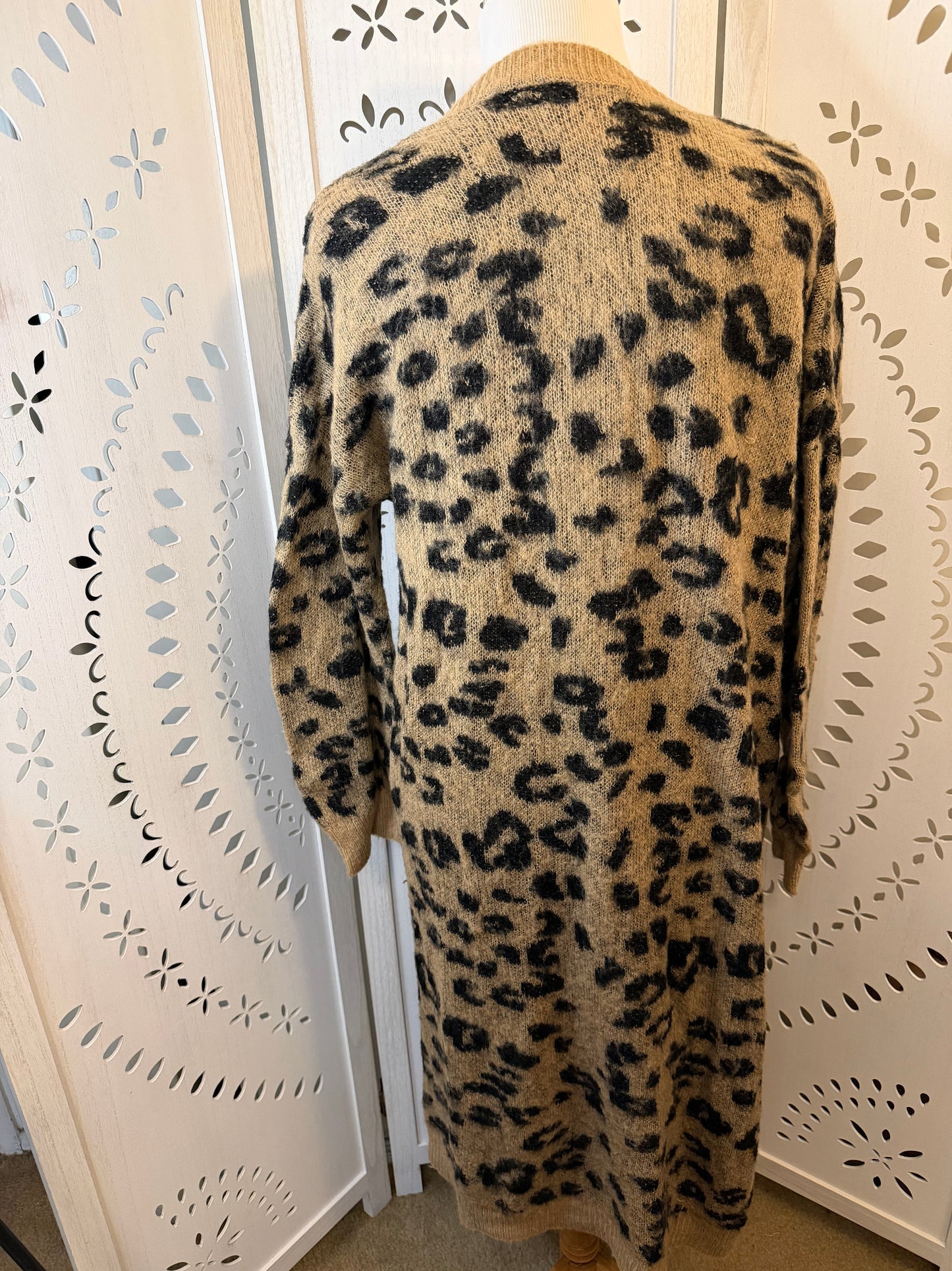 Amber Moon Revival: Long Leopard Cardigan Duster