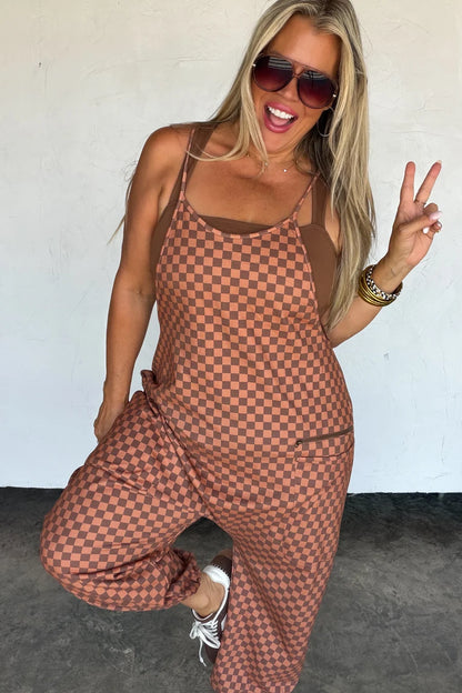 PREORDER: Checkerboard Terry Romper