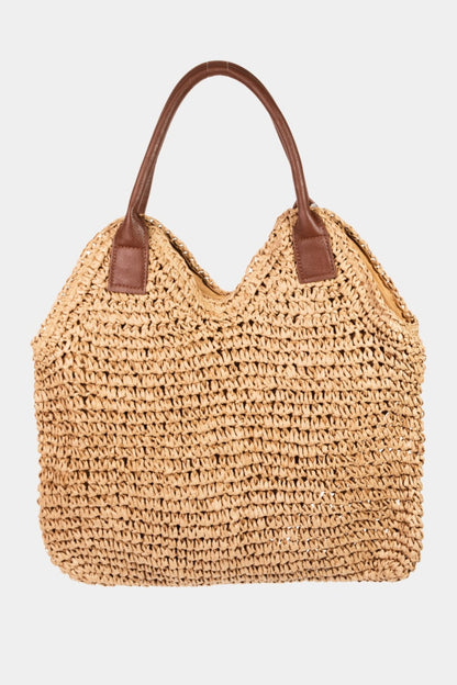 Mia Crossbody Straw Bag