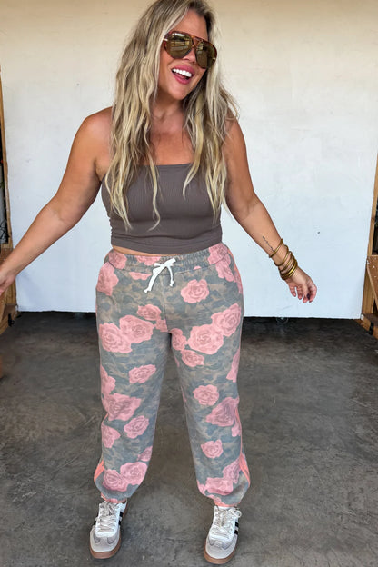 PREORDER: Vintage Rose Joggers