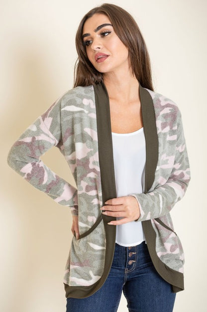 Camo Slouch Cardigan