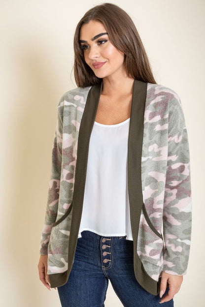 Camo Slouch Cardigan