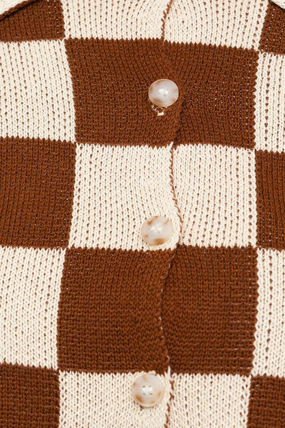 Crochet Checkered Top