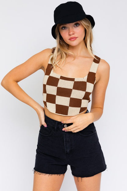 Lace Back Crochet Crop Top