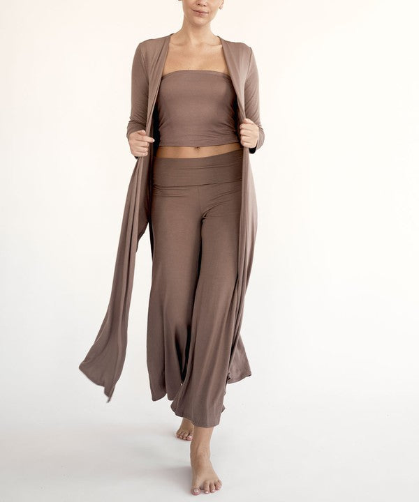 Organic Bamboo Maxi Cardigan