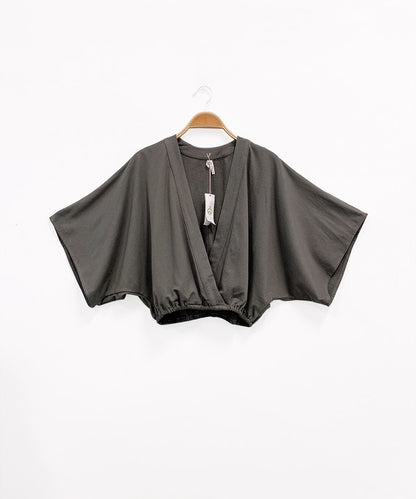 Hemp Kimono Sleeve Crop Top