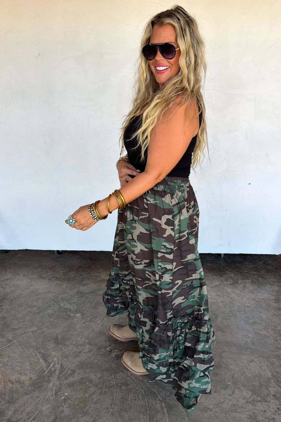PREORDER: Hidden Gem Camo Maxi Skirt