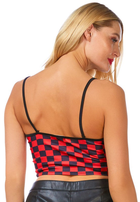 Checkerboard Crop Top