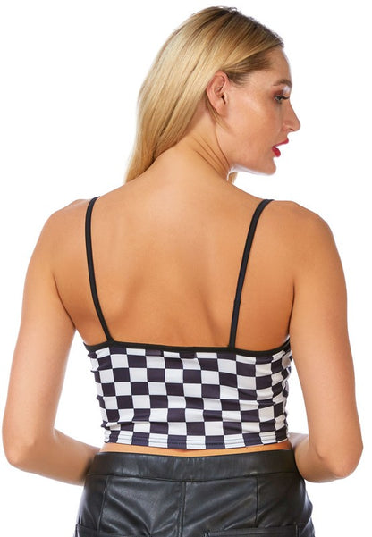 Checkerboard Crop Top